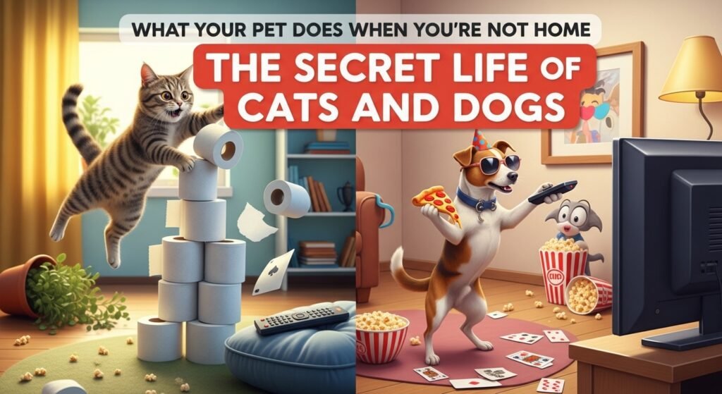 What Your Pet Does When You’re Not Home: The Secret Life of Cats and Dogs